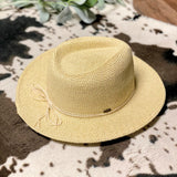 C.C Gold Shimmer Panama Hat | Natural