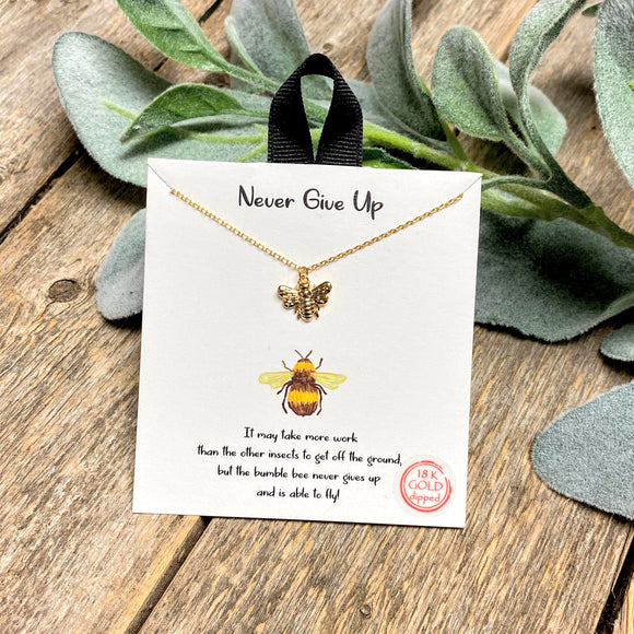 Never Give Up | Inspirational Necklace