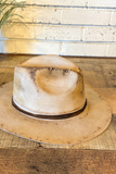 Pop's Hat | Distressed Vintage Western Fedora
