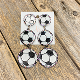 Soccer Trio | Acrylic Large Statement Earrings
