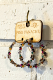 Floral Hoop Earrings | Pink Multi | Pink Panache