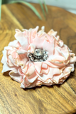 Vintage Velvet Flower Hat Pin | Pink