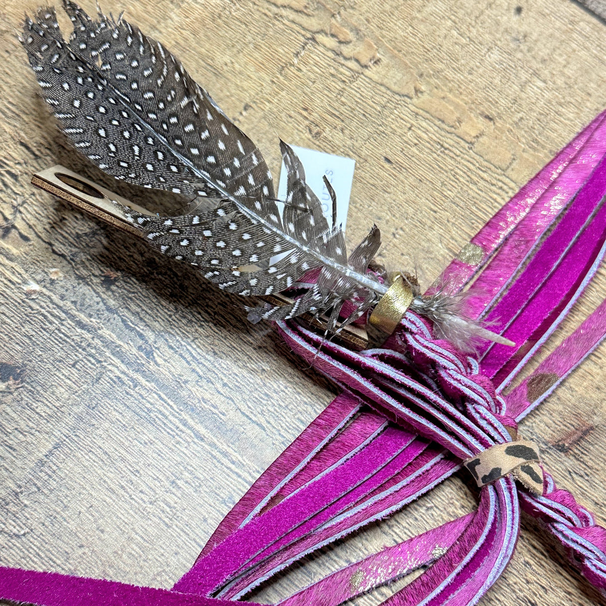 Leather Braided Hat Bands + Feather | Various Colors