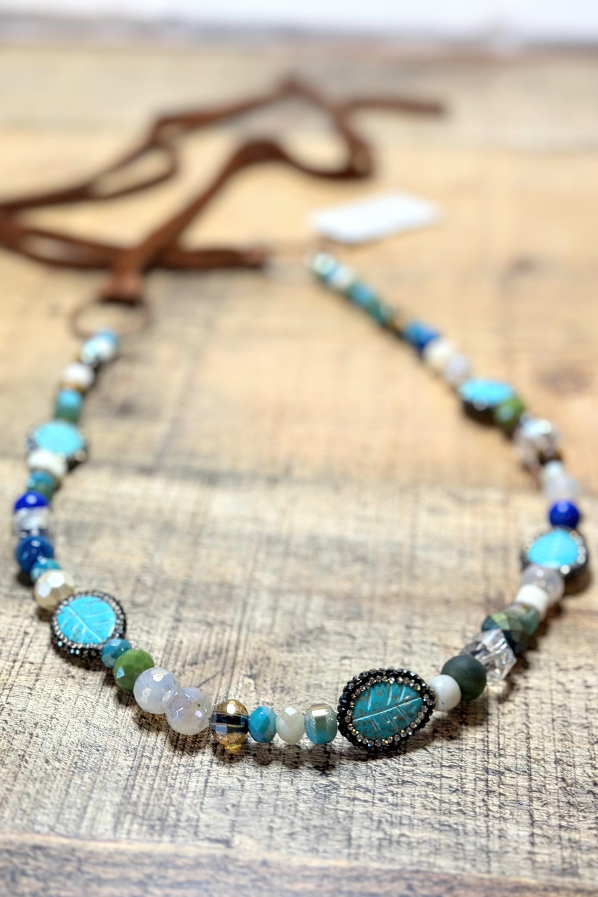 One-Of-A-Kind Hand Strung Bead Hat Band #05