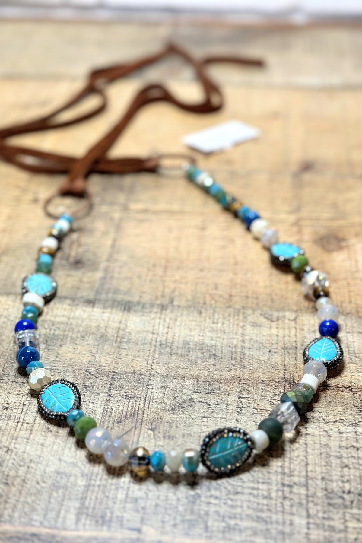 One-Of-A-Kind Hand Strung Bead Hat Band #05