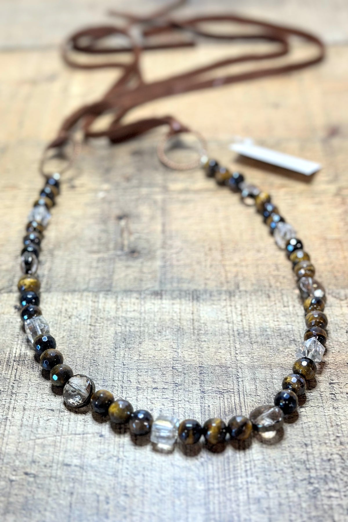 One-Of-A-Kind Hand Strung Bead Hat Band #06