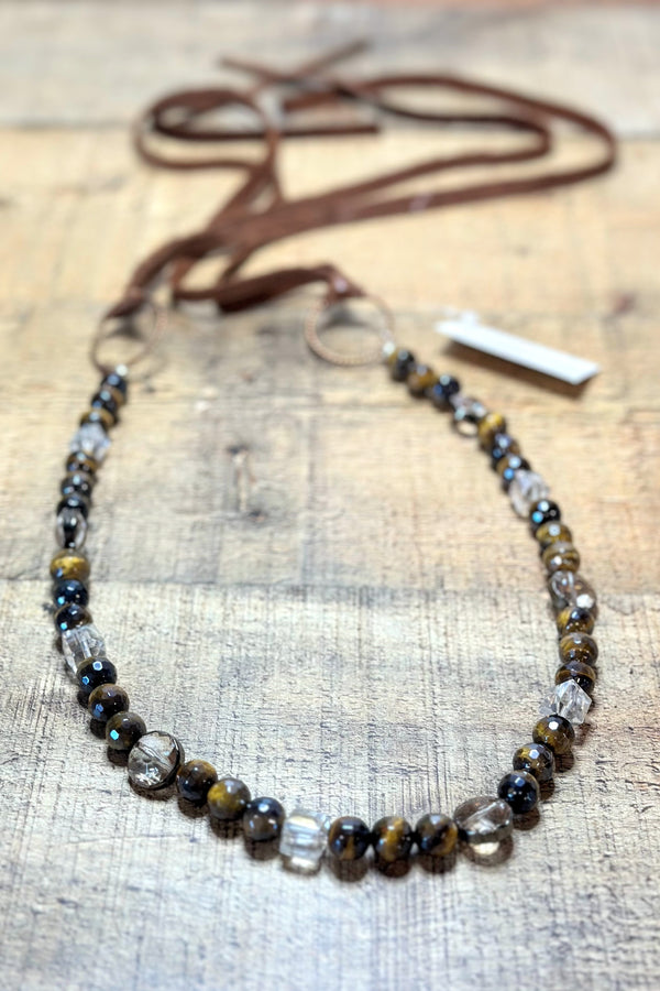 One-Of-A-Kind Hand Strung Bead Hat Band #06