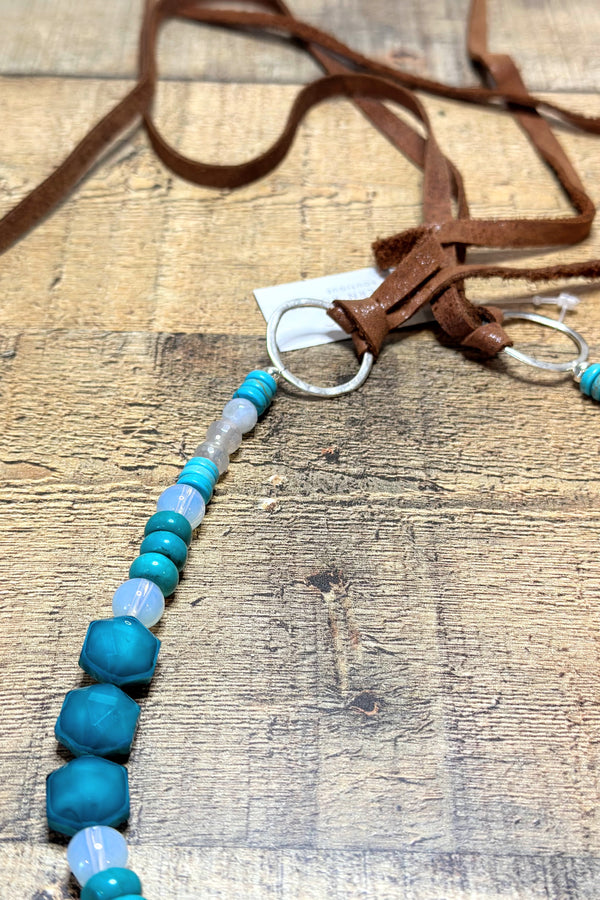 One-Of-A-Kind Hand Strung Bead Hat Band #02