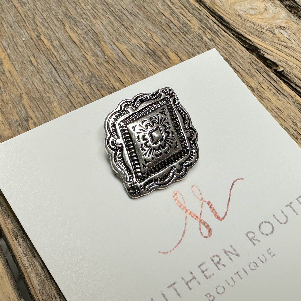 Worn Silver Hat Pin #02