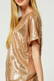 Sequin Top | Rose Gold