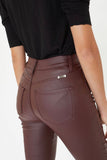The Night Out | Burgundy Faux Leather Pants | KanCan