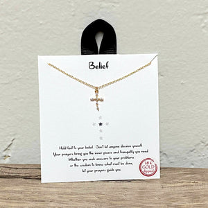 Belief | Gold Inspirational Necklace