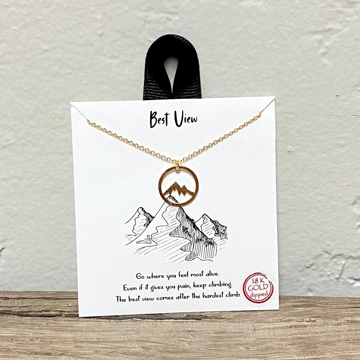Best View | Gold Inspirational Necklace