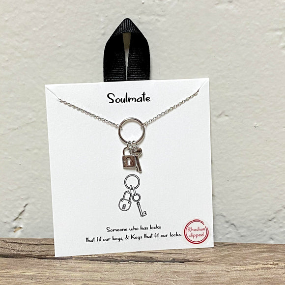 Soulmate | Silver Inspirational Necklace