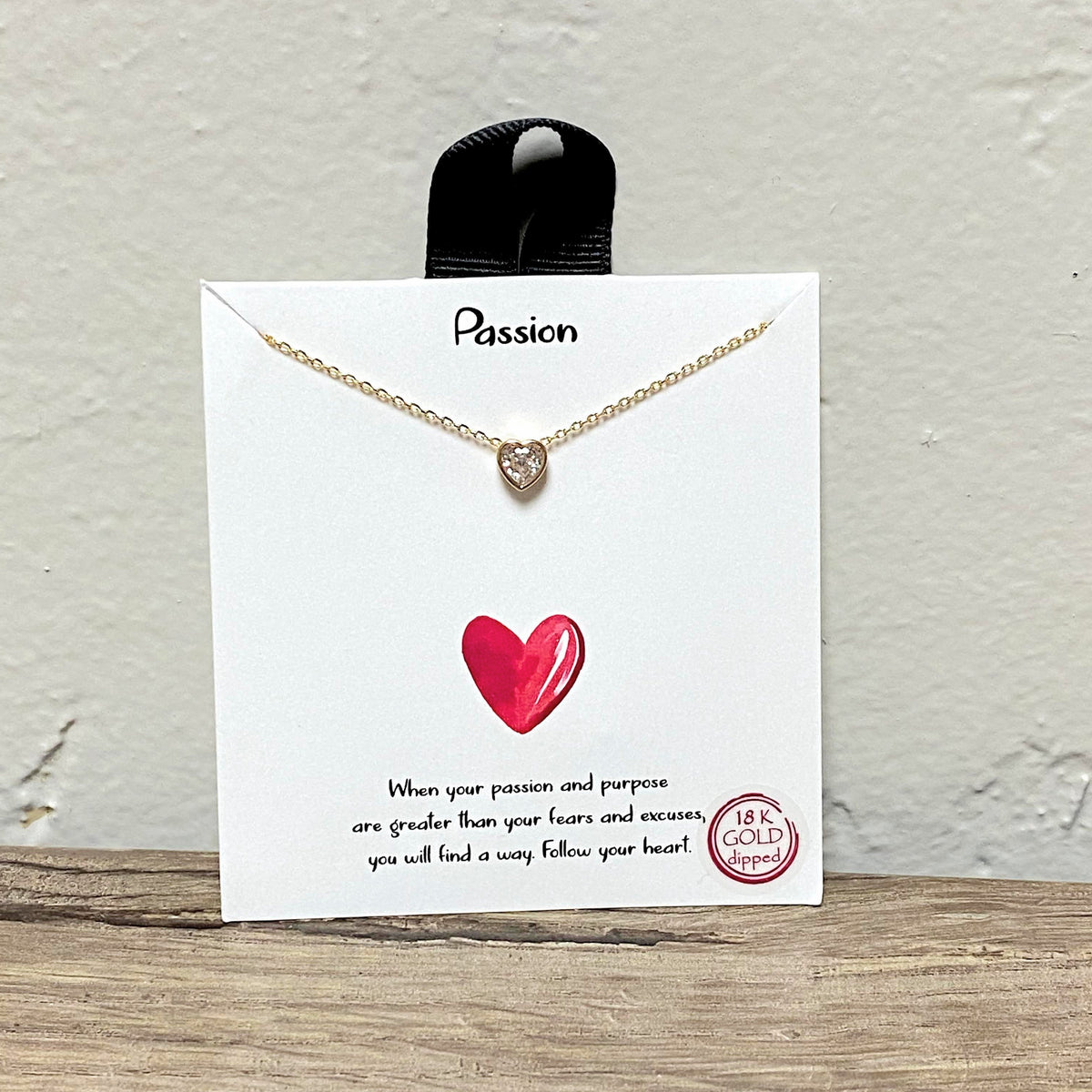 Passion | Gold Inspirational Necklace