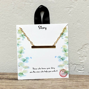 Story | Gold Inspirational Necklace