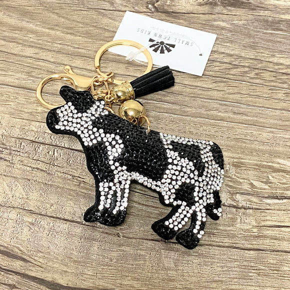 Cow | Bling Keychain