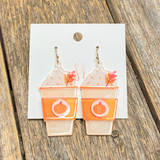 Pumpkin Spice Acrylic Earrings