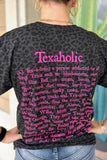 Texaholic Tee | Black Leopard+Hot Pink