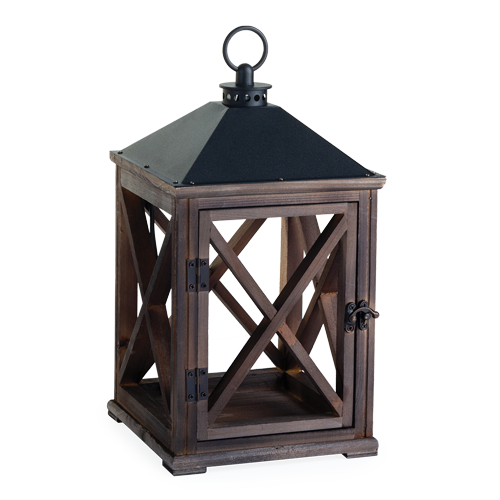 Farmhouse Candle Lantern | Weathered Espresso