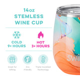 Swig Stemless Wine Cup 14 oz. | Dreamsicle