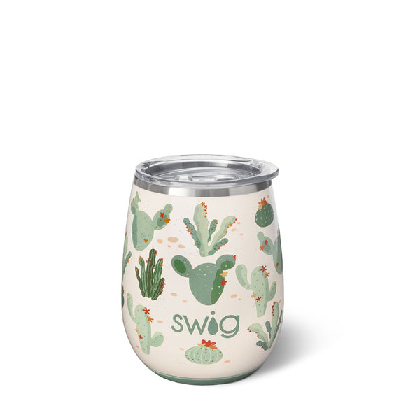 Swig Stemless Wine Cup 14 oz. | Prickly Pear