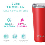 Swig Tumbler 22 oz. | Red
