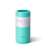 Swig Skinny Can Cooler 12 oz. | Matte Aqua