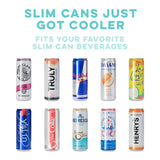 Swig Skinny Can Cooler 12 oz. | Matte Aqua