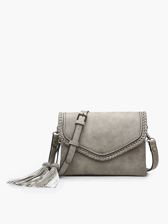 Sloane Vegan Leather Bag | Grey